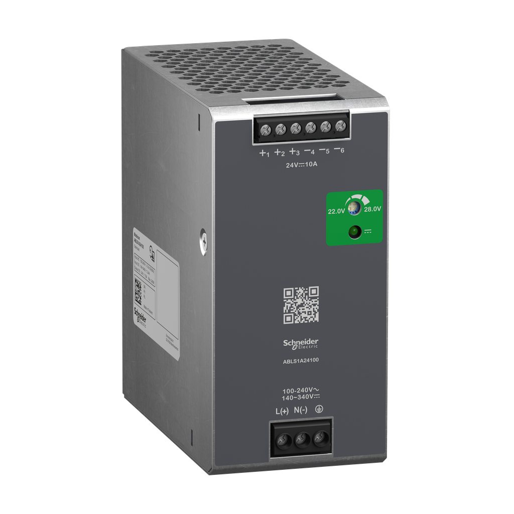 Schneider Electric ABLS1A24100 Regulated Power Supply 100 to 240V AC 24V 10A