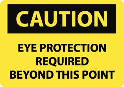 ACCUFORMNMC Accuformnmc C152P Eye Protection Required Sign 7x10