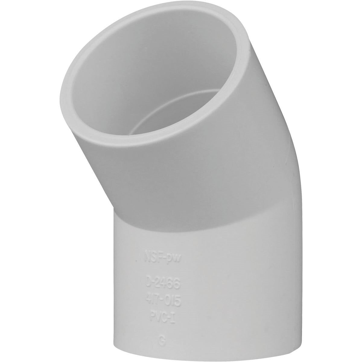 CHARLOTTE PIPE Charlotte Pipe PVC 02309 1400HA 1-1/2 in Slip x Slip Schedule 40 45-Degree Elbow (45 Deg)