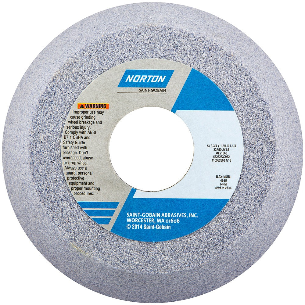 NORTON Norton 66252830962 Type 11 Grinding Wheel 5 in 60 Grit