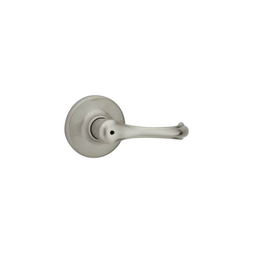 KWIKSET Kwikset 300DNL-15 Dorian Lever Privacy Door Lock Satin Nickel