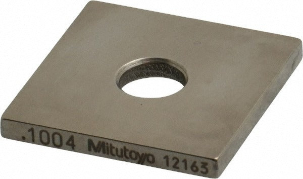 MITUTOYO Mitutoyo 614124-531 Square Steel Gage Block 0.1004 in Grade 0