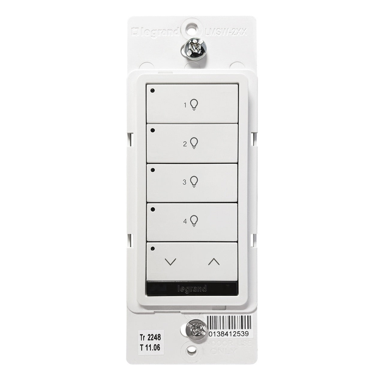 WATTSTOPPER Wattstopper LMSW-241-W DLM Wired Standard Switch 0.168 W (4B 1R)