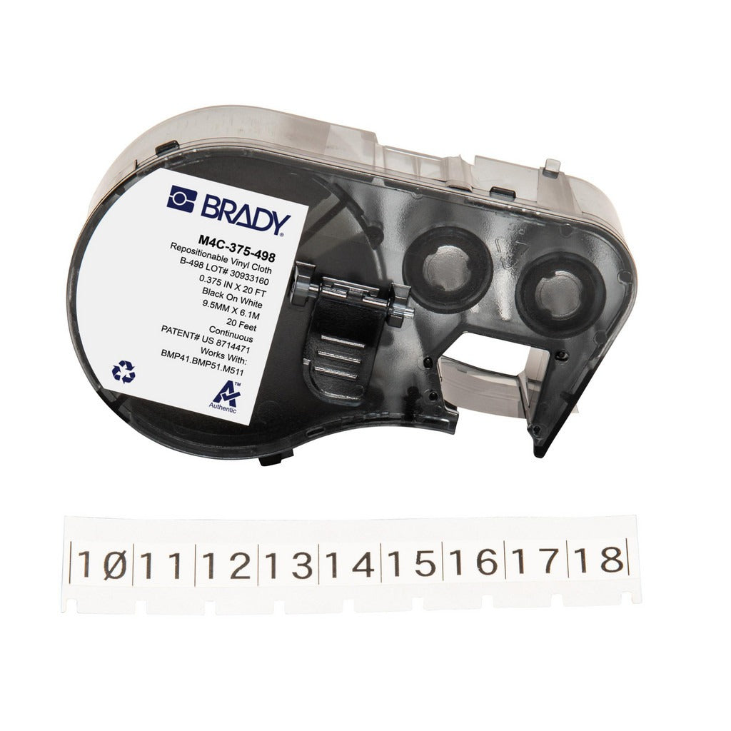 BRADY Brady 170784 Vinyl Label Cartridge 0.375in X 20ft