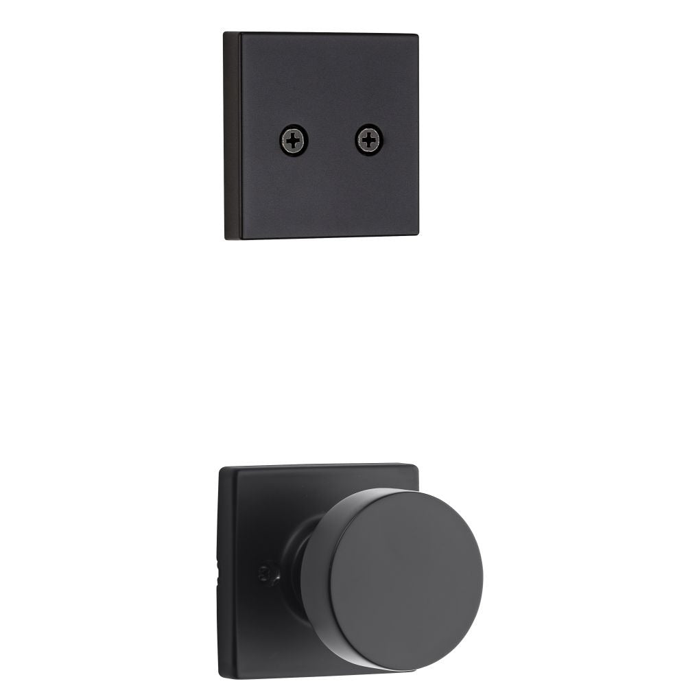 KWIKSET Kwikset 973PSKSQT-514 Pismo Dummy Knob Trim Matte Black