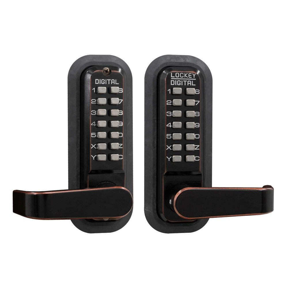 LOCKEY Lockey 2835OILDC Keyless Lever Lock Oil Rubbed Bronze