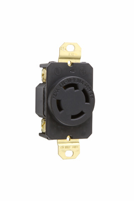 Pass & Seymour L1630R Turnlok Single Locking Receptacle 480VAC 30A 2 Pole 3 Wire