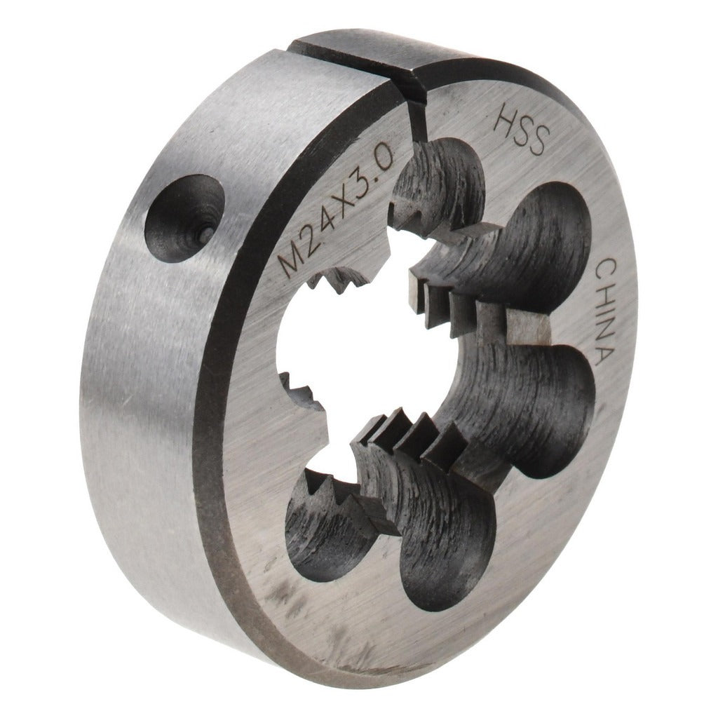VALUE COLLECTION Value Collection 314-1844 Round Die M24x3 2 Inch Hss