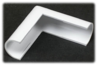 WIREMOLD Wiremold Company C18 Outside Elbow Cord Cover White