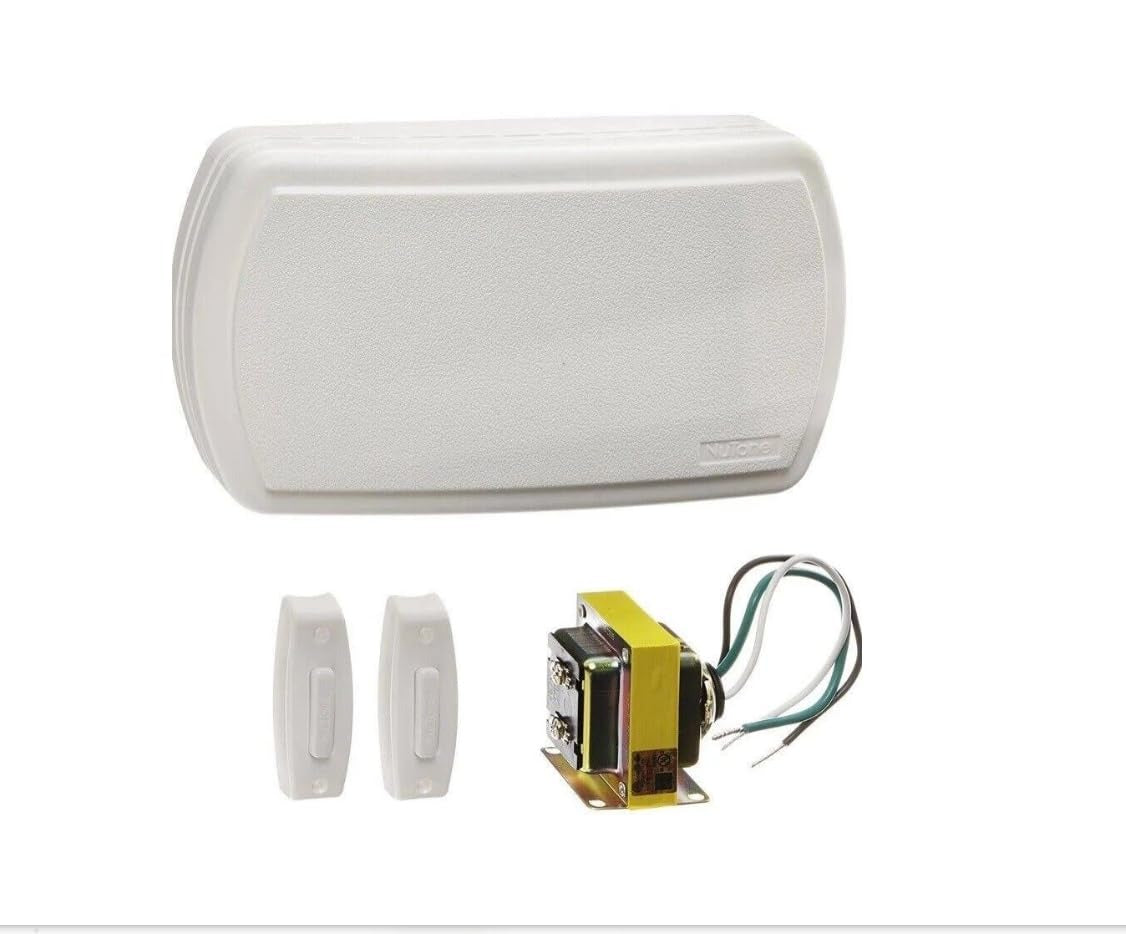 BROAN Broan BK125LWH Wired Basic Builder Chime Kit 120V/16V (2 Buttons) CD125WHBULK