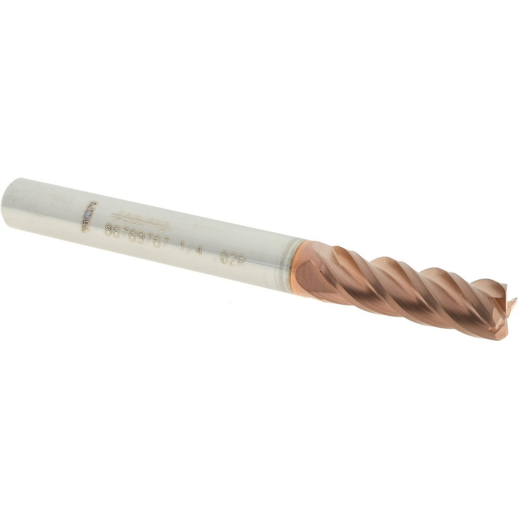 ACCUPRO Accupro 12182462 Corner Radius End Mill 1/4 in 4 Flute Carbide