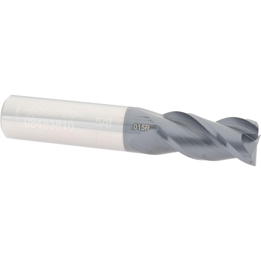 ACCUPRO Accupro 12182112 Corner Radius End Mill 5/8 in 3 Flute Altin