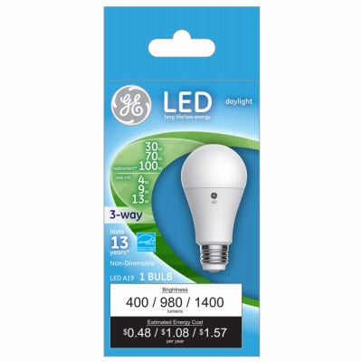 GE G E Lighting 93126857 3-way Led A19 Bulb 5000K Daylight