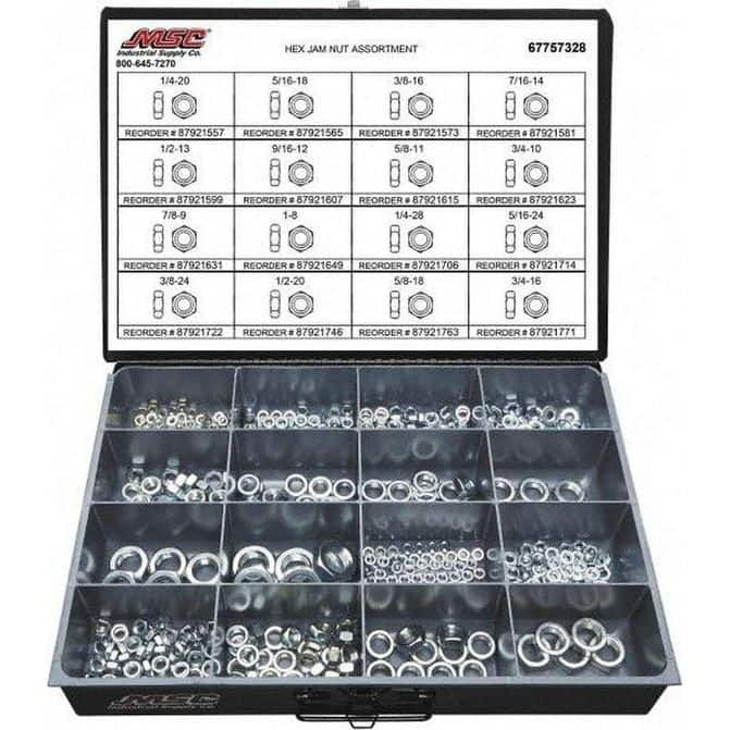 VALUE COLLECTION Value Collection 67757328 1/4-20 to 3/4-16 Thread 425 Piece Steel Nut Assortment (425 pc)