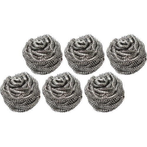 GENUINE JOE Genuine Joe GJO00059CT Stainless Steel Scrubber 6CT