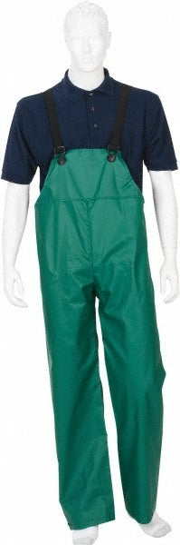 MCR SAFETY Mcr Safety 388BFX4 Rain Bib Overalls 4XL Green Pvc