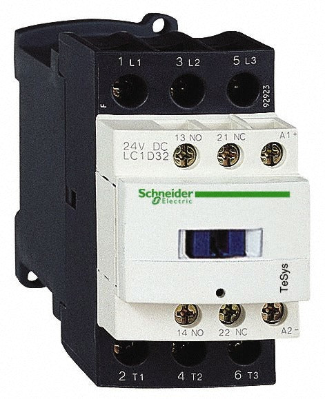 SCHNEIDER ELECTRIC Schneider Electric LC1D326BL Iec Contactor 3 Pole 24VDC