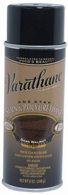 RUST-OLEUM Rust-oleum 243870 Stain Polyurethane Spray Dark Walnut 12 Oz