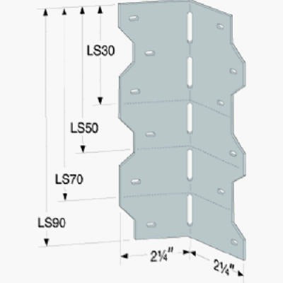 SIMPSON STRONG-TIE Simpson Strong Tie LS70 Adjustable L Angle Bracket
