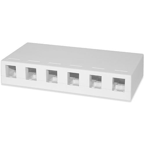 SIGNAMAX Signamax Inc. SMKL-6-WH 6-port Surface Mount Box White