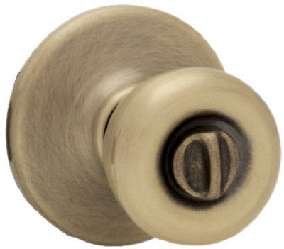 KWIKSET Kwikset 93001-869 Antique Brass Tylo Privacy Lockset