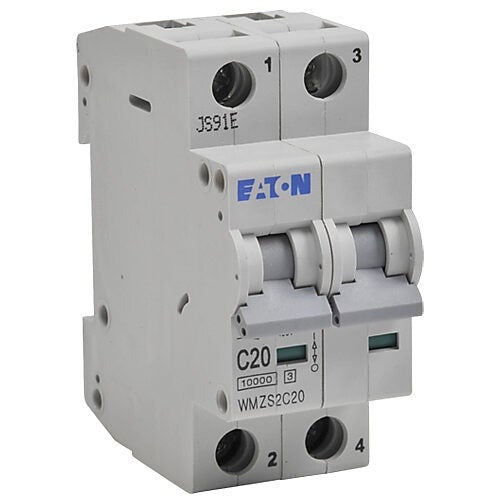 EATON Eaton WMZS2C20 WMZS Din Rail Supplementary Protector 20 A (2 Pole) FAZ-C20-2