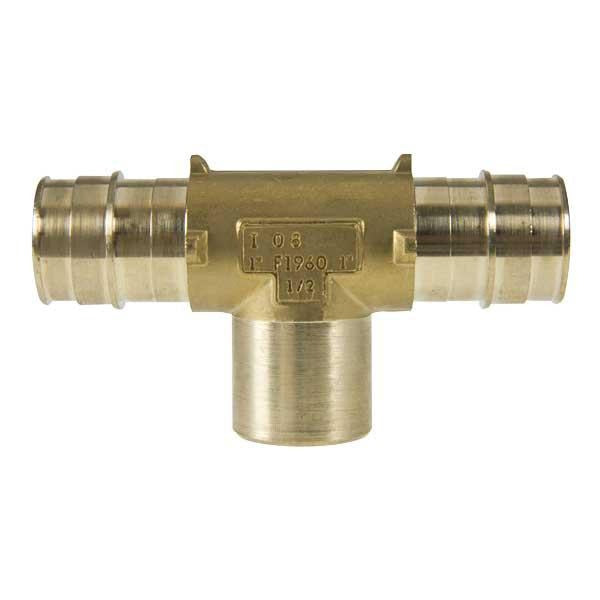 UPONOR Uponor LF7701010 Adapter Tee 1x1x1/2 in Propex Fnpt Brass