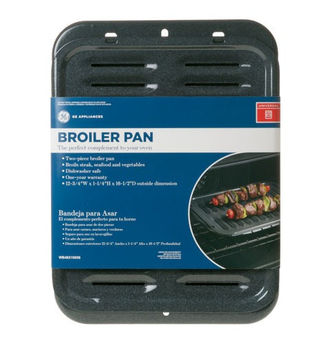 GE APPLIANCES Ge Appliances WB48X10056 Universal Range Broiler Pan (12-3/4 x 16-1/2 x 1-1/4)