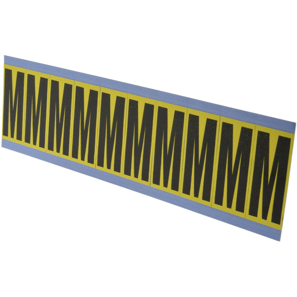 STRANCO Stranco SB5-M Letter Label M Rectangle Vinyl