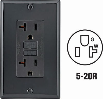 LEVITON Leviton 114-GFNT2-00E 20A Self-test Gfci Outlet Nema 5-20R