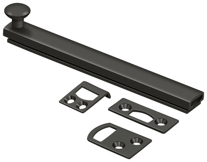 DELTANA Deltana 6SBCS10B Surface Bolt 6 Inches Oil Rubbed Bronze