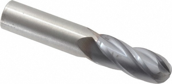 HERTEL Hertel EG250028 Ball End Mill 0.4375 in 4 Flute Carbide Ticn