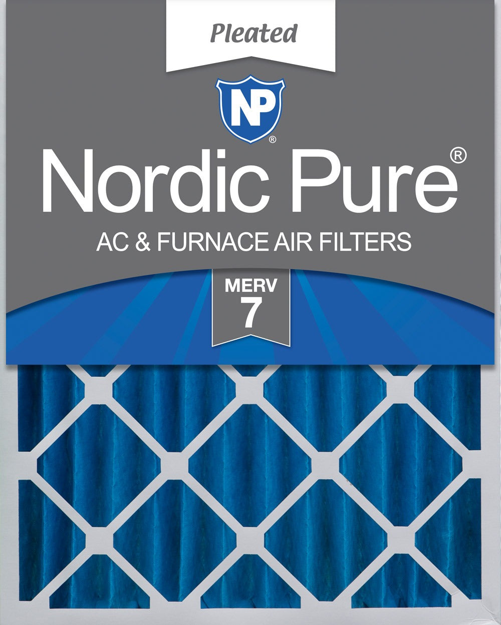 NORDIC PURE Nordic Pure 18x24x4M7-1 Pleated Air Filter Merv 7