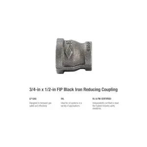 SOUTHLAND Southland 521-343HN Reducing Pipe Coupling (3/4 x 1/2 in)