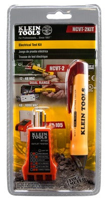 KLEIN TOOLS Klein Tools NCVT2PKIT Basic Voltage Test Kit Cat Iv