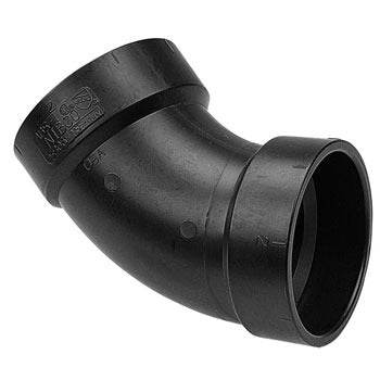 MUELLER STREAMLINE Mueller Streamline ABSBEND184 Abs Dwv 45 Deg Elbow 4 in