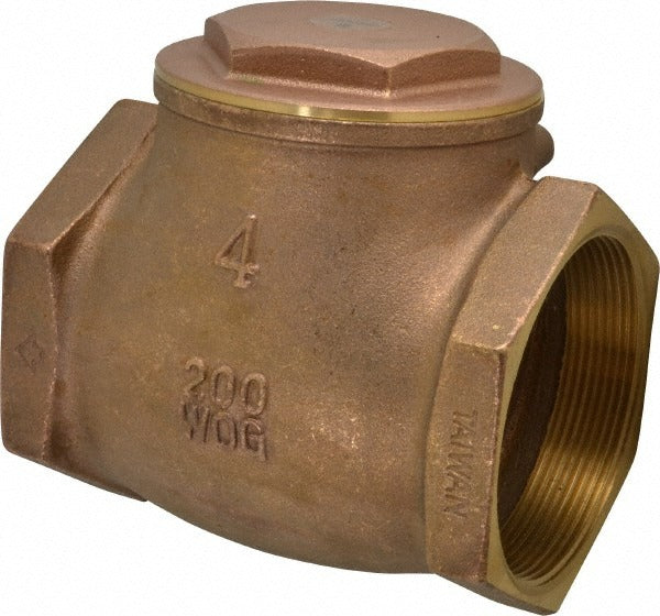 LEGEND VALVE Legend Valve 105-111 Brass Inline Check Valve 4 in Fnpt