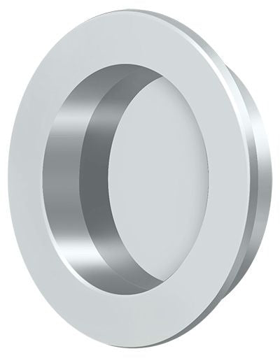 DELTANA Deltana FP238U26 Round Flush Pull Bright Chrome