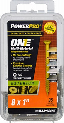 HILLMAN Hillman Fasteners 116786 Exterior Screws 8x1 Inch 35 Pack