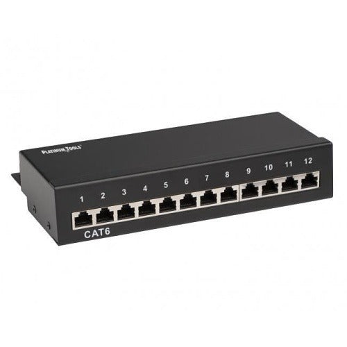 PLATINUM TOOLS Platinum Tools 667-12C6S Patch Panel 12 Port Cat6