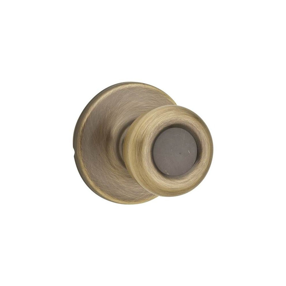 KWIKSET Kwikset 200T-5 Tylo Knob Passage Door Lock Antique Brass