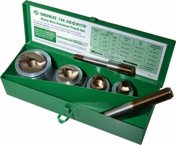 GREENLEE Greenlee 744 Hydraulic Knockout Set 7 Piece