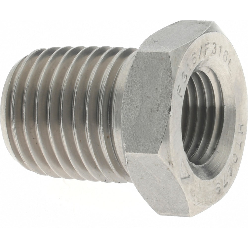 MERIT BRASS Merit Brass 3614D-0402 Pipe Bushing 1/4 in 316 Ss Mnpt Fnpt
