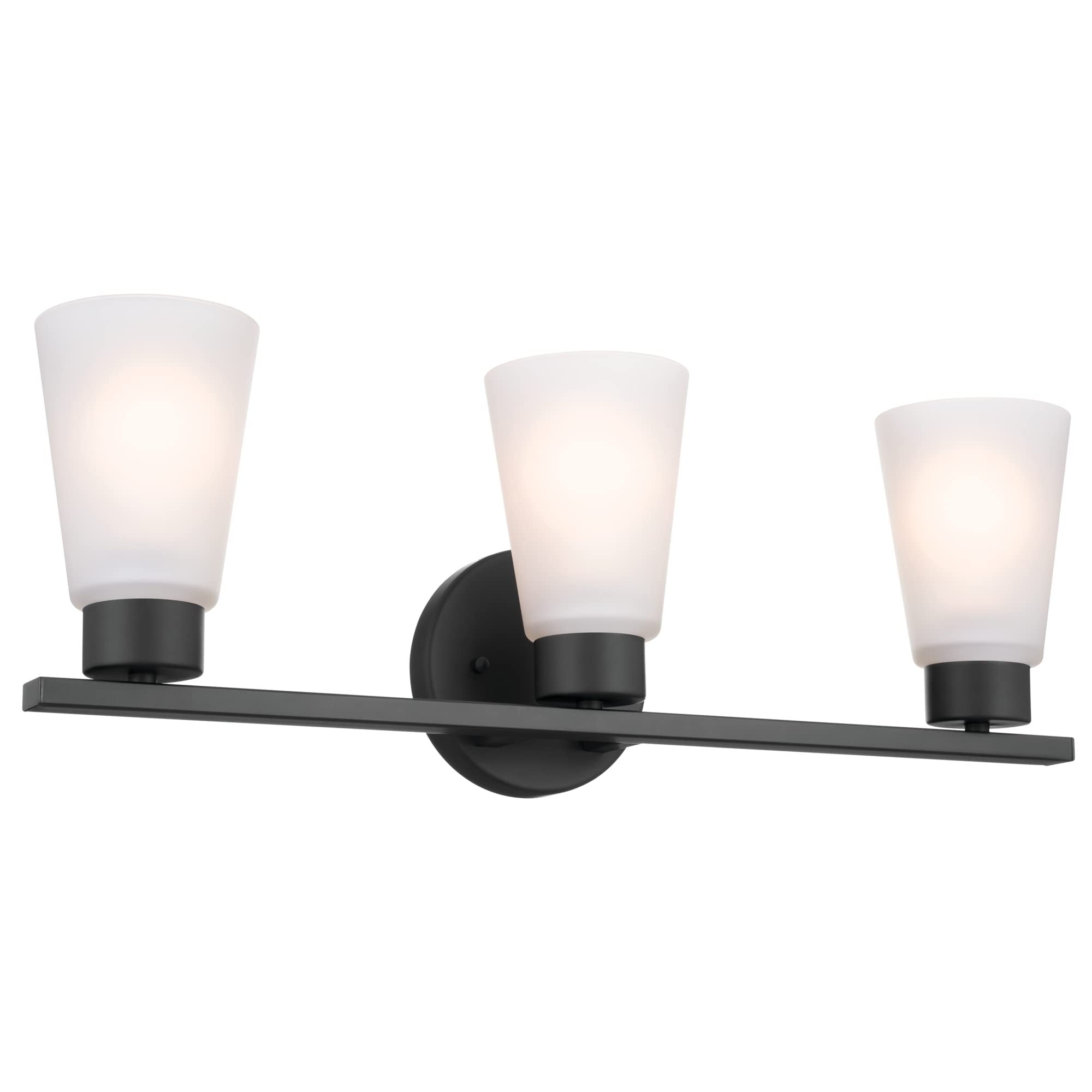 KICHLER Kichler 55121BK 3-light Bathroom Vanity Light Black