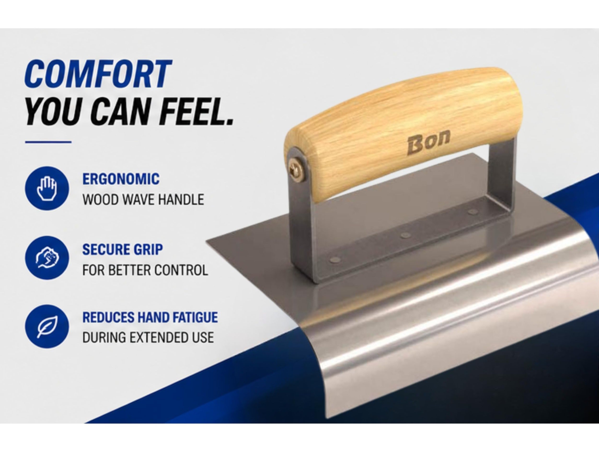 BON TOOL Bon Tool 12-448 Stainless Steel Sidewalk Edger 6x4 in