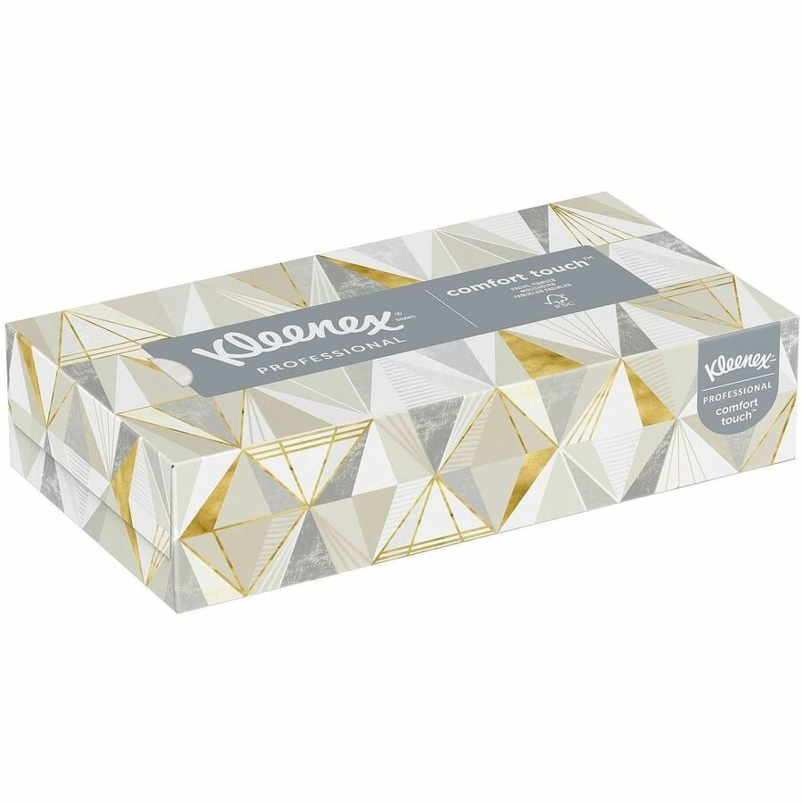 KIMBERLY-CLARK Kimberly-Clark KCC03076 Kleenex Professional Facial Tissue for Business Flat Box 125/Box 12/Carton