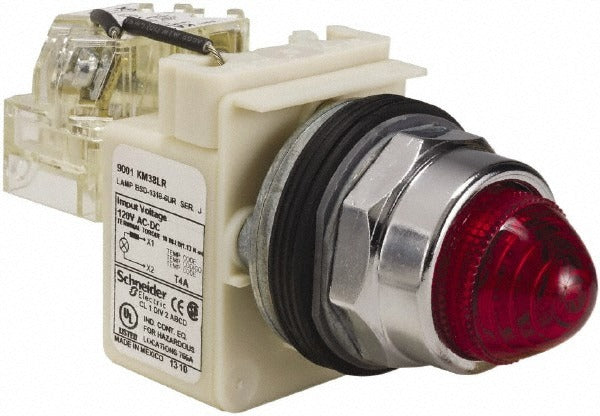 SCHNEIDER ELECTRIC Schneider Electric 9001KT38LRR9 Led Indicating Light 120V