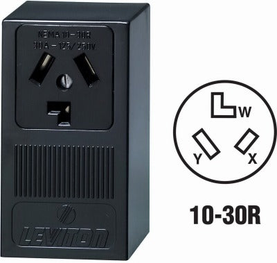 LEVITON Leviton Mfg Co R20-05054-P00 Surface Dryer Outlet 30A
