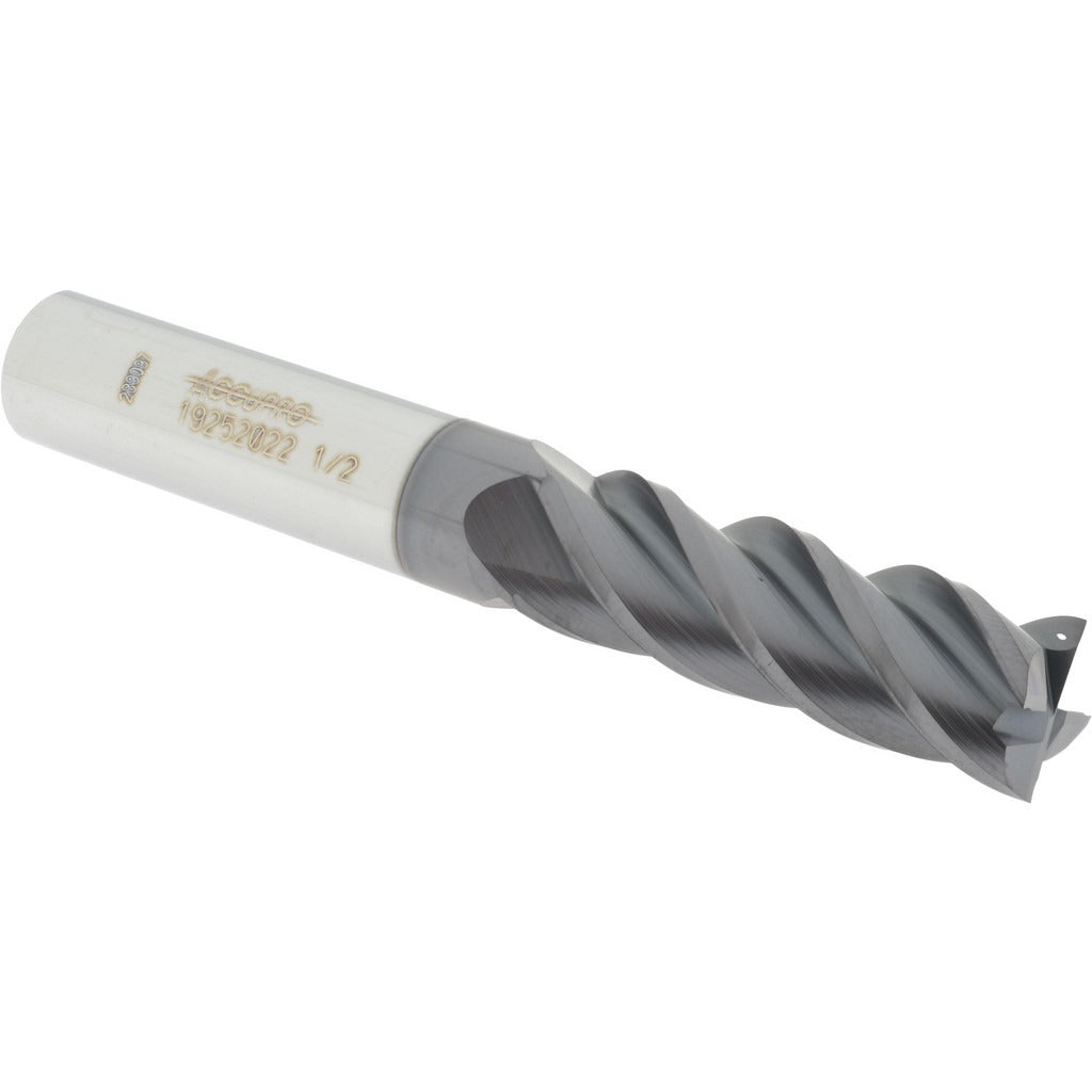 ACCUPRO Accupro 14505815 Square End Mill 0.5 in 4 Flute Solid Carbide