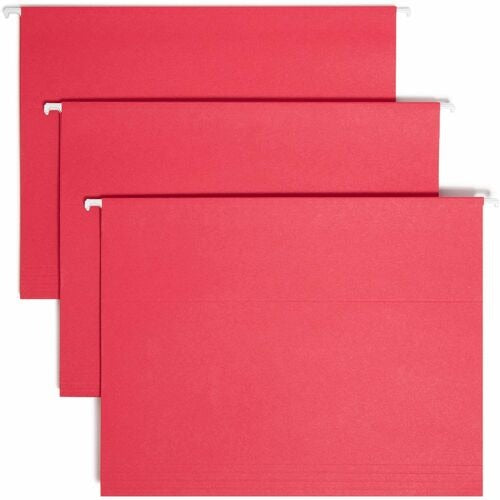 SMEAD Smead SMD64067 Hanging Folder Letter 1/5 Cut Red 25-pack